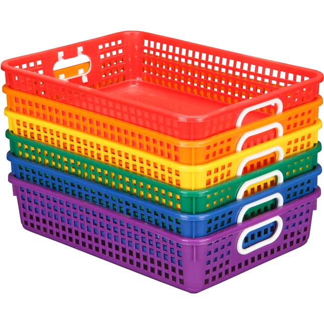 Multi-Use Rolling Organizer With 6 Shelves And Baskets