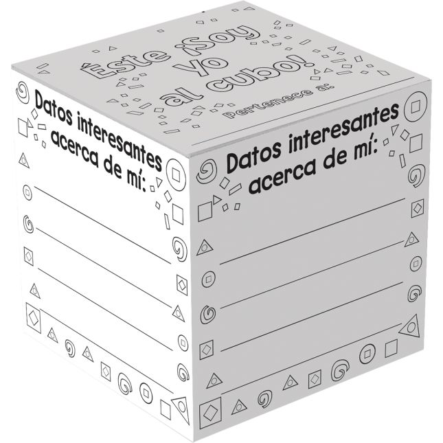 Ready-To-Decorate® ¡Soy Yo... al Cubo! (Spanish My "Me" Cube Set)