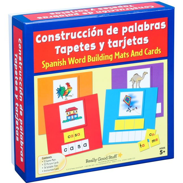 Construcción de palabras Tapetes y tarjetas (Spanish Word Building Mats And Cards) - 1 multi-item kit_0