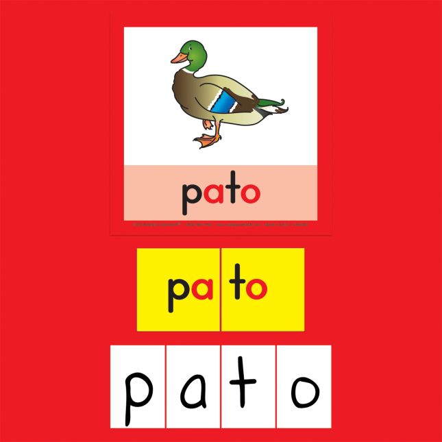 Construcción de palabras Tapetes y tarjetas (Spanish Word Building Mats And Cards) - 1 multi-item kit