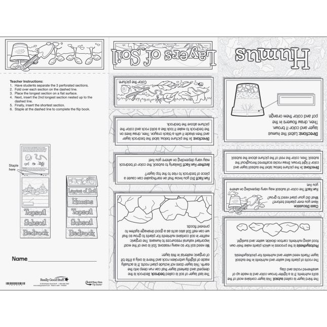 Build-Your-Own Flip Books™ - Layers Of Soil - 24 flip books