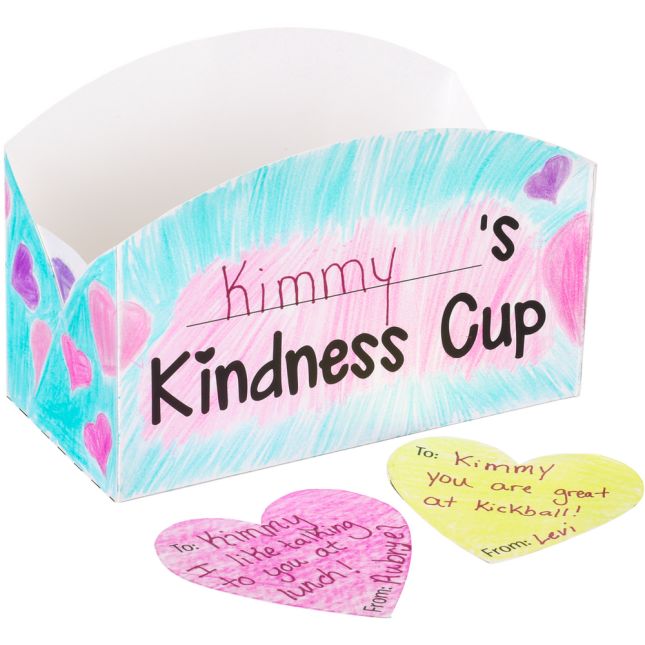 Ready-To-Decorate® Kindness Cups - 24 sets of cups and hearts