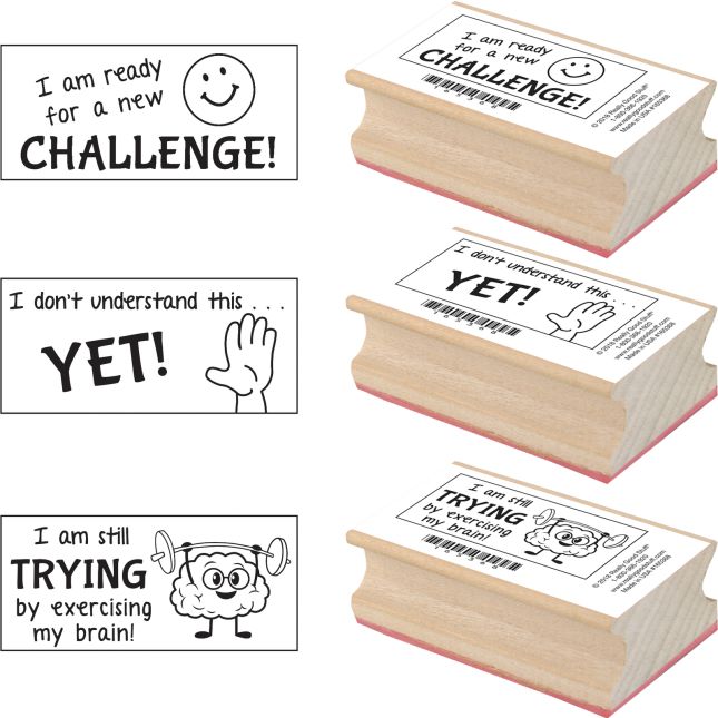 The Power Of Yet! Self-Assessment Stamps - 3 stamps