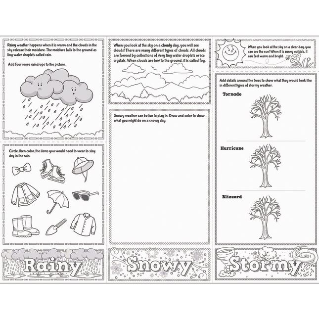 Build-Your-Own Flip Books™ - Weather - 24 flip books