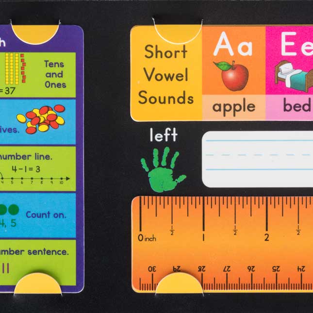 Removable School Tools Self-Adhesive Desktop Helpers™ - Primary - 24 Helpers