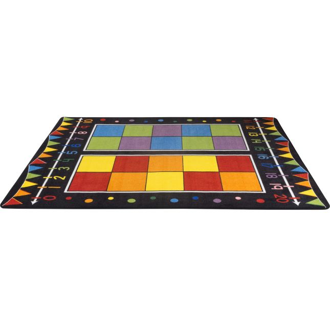 Double Ten Frame Classroom Rug With Number Line - 1 rug