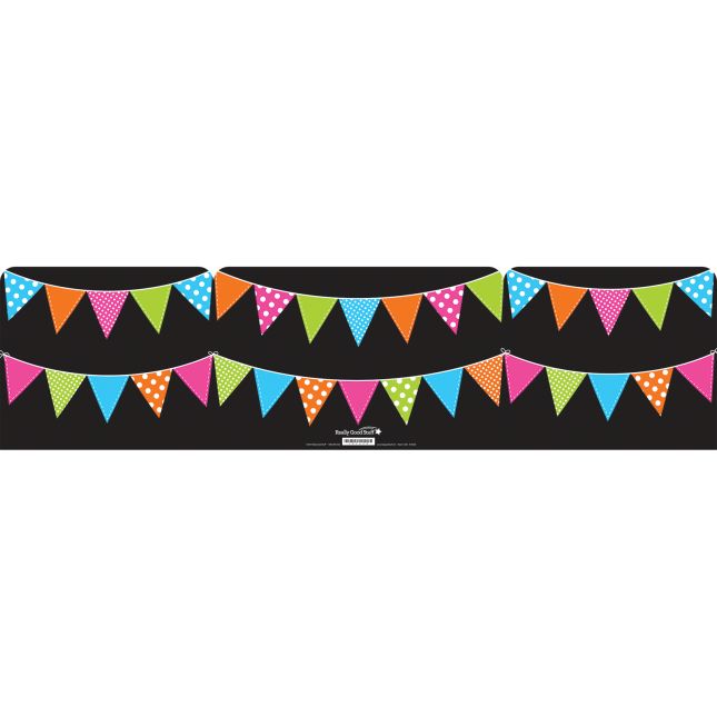 Large Privacy Shields - Set of 12 - Neon Pennants - Glossy