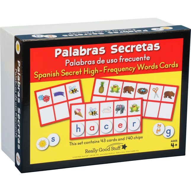 Palabras Secretas: Palabras de uso frecuente (Spanish Secret High-Frequency Words Cards) - 1 game