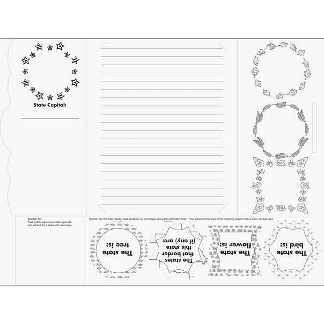 Ready-To-Decorate® Lapbooks - State Profile - 24 lapbooks