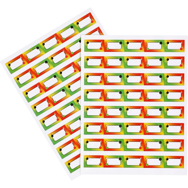 Apple Binder Clip Stickers - 240 stickers