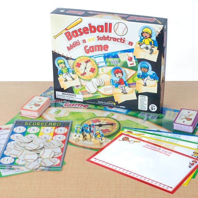 Baseball Addition And Subtraction Game