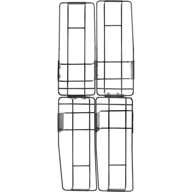 Multi-Directional 4-Bin Wire Rack With Single-Color Bins - 1 rack, 4 bins