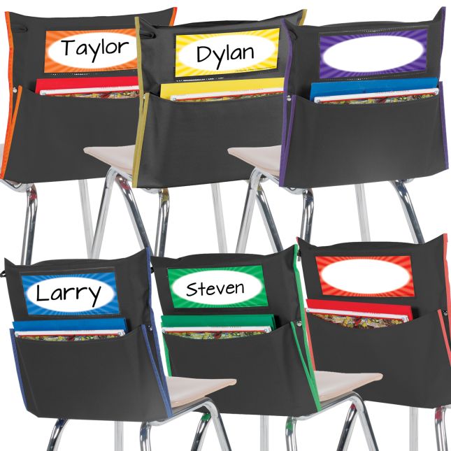 Store More® Black Grouping Chair Pockets - 6-Color