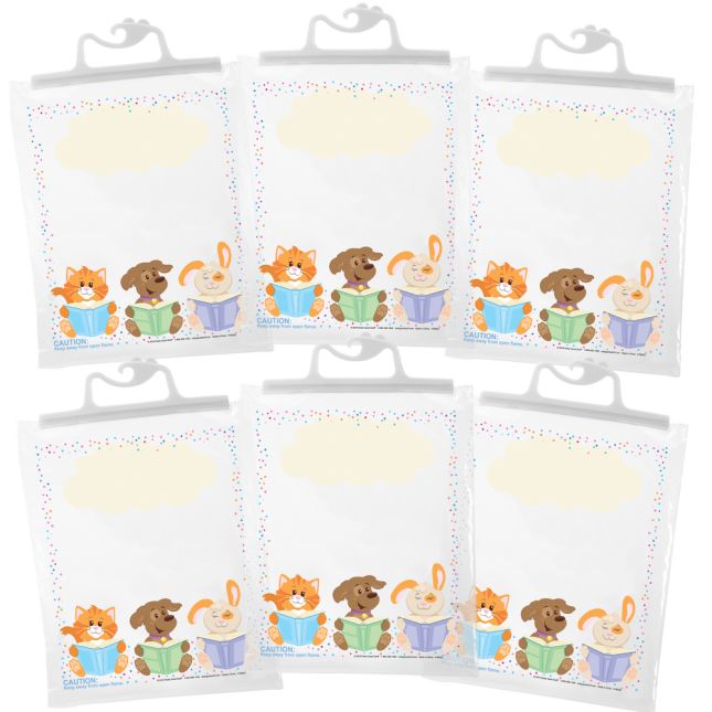 Large Hang-Up Totes Books 6 Pack