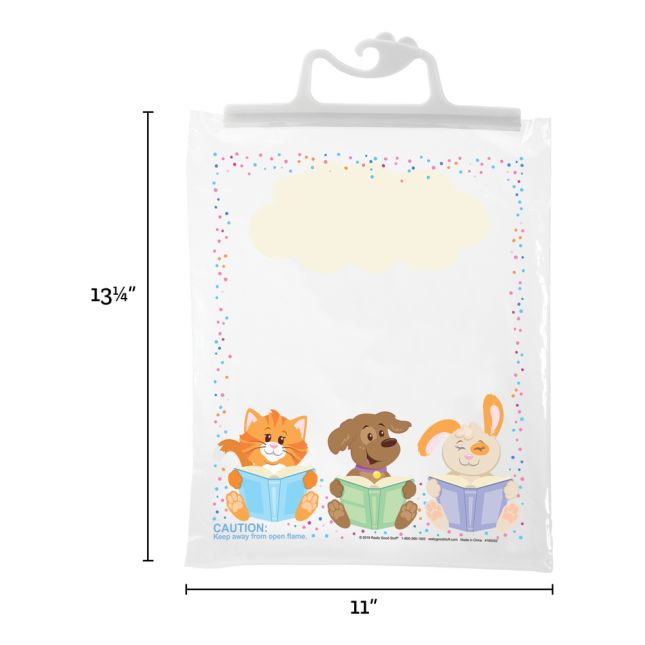 Large Hang-Up Totes  Books  6 Pack