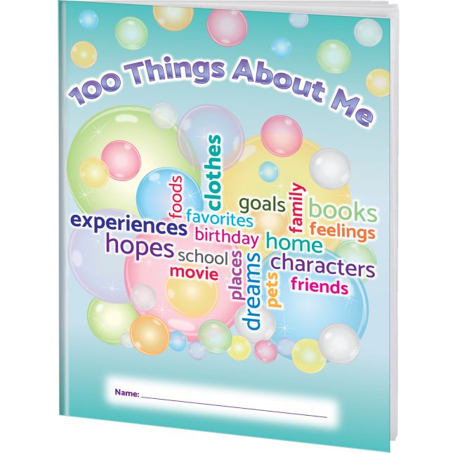 100 Things About Me Writing Journals