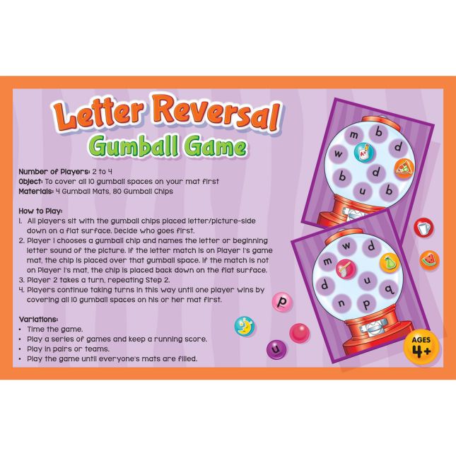 Really Good Stuff® Letter Reversal Gumball Game - 1 game