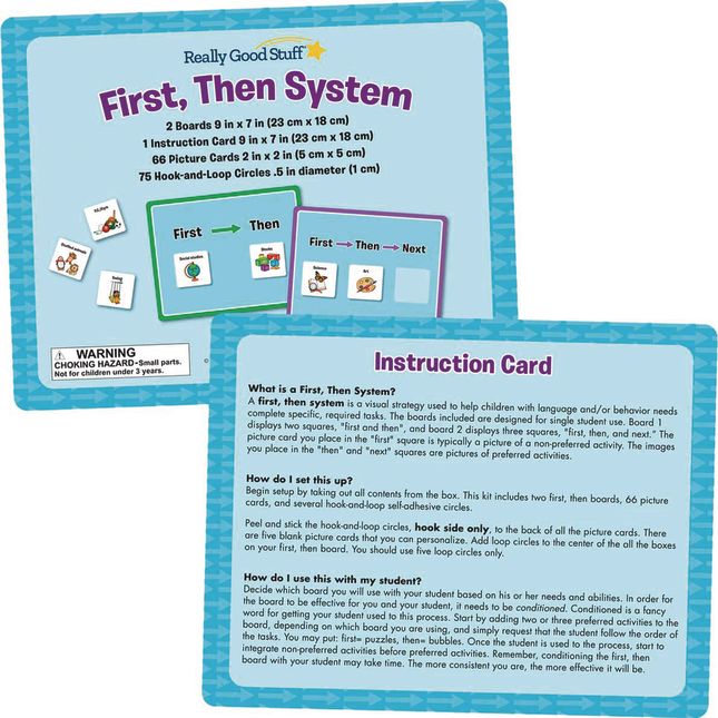 Really Good Stuff® First, Then System - 2 boards, 66 cards