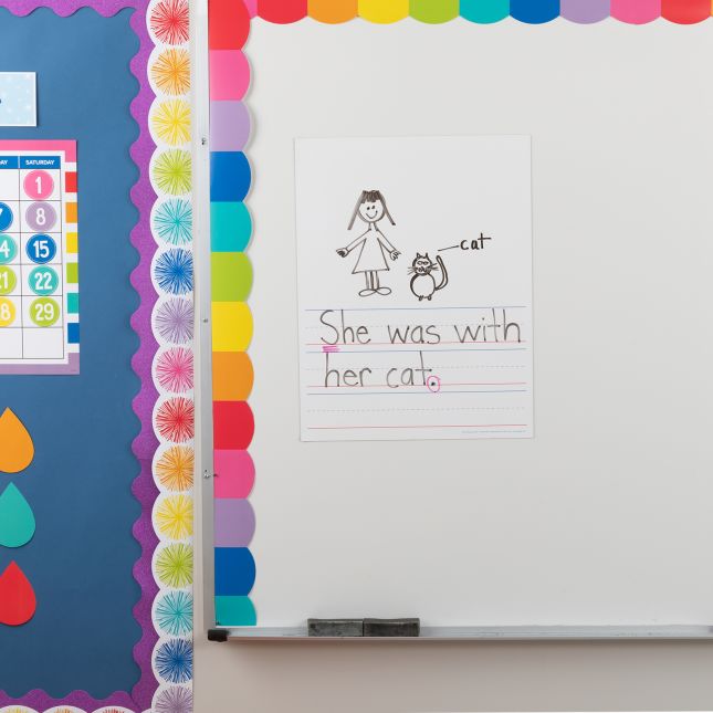 Jumbo Dry Erase Magnetic Draw and Write Page - 1 sheet