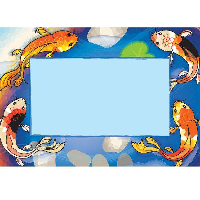 Character Koi Book Pouch Labels - Set Of 12