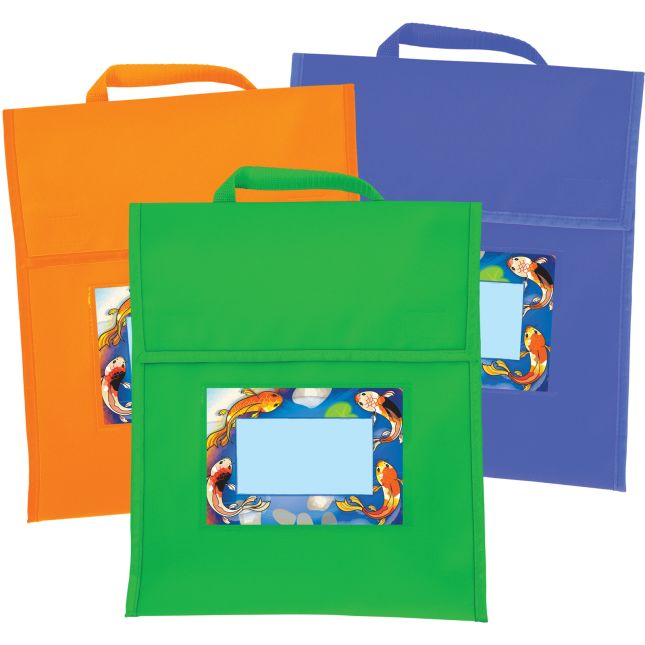 Character Koi Book Pouches And Labels - 12 pouches, 12 labels