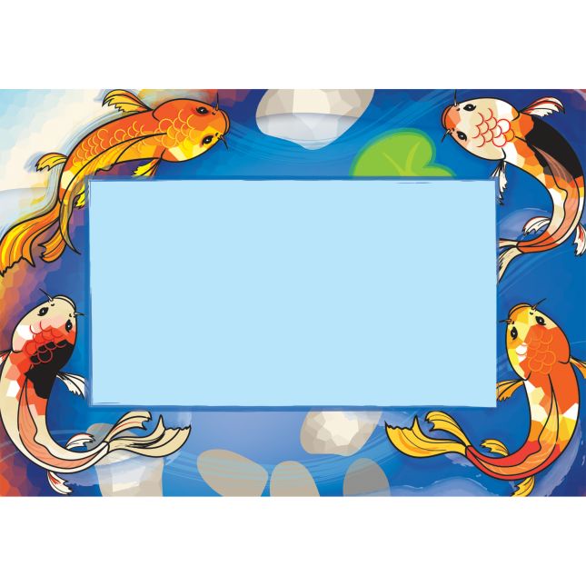 Character Koi Book Pouches And Labels - 12 pouches, 12 labels