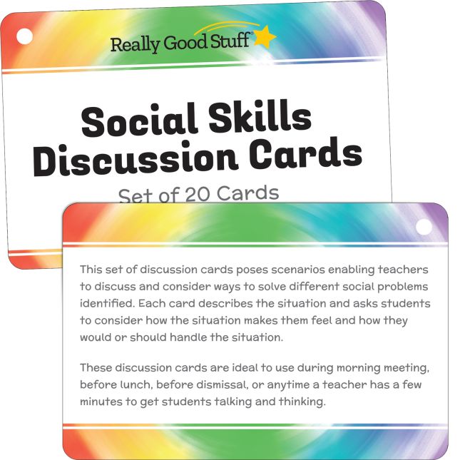 Social Skills Discussion Cards - 20 cards_4