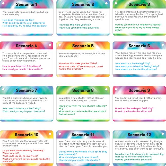 Social Skills Discussion Cards - 20 cards