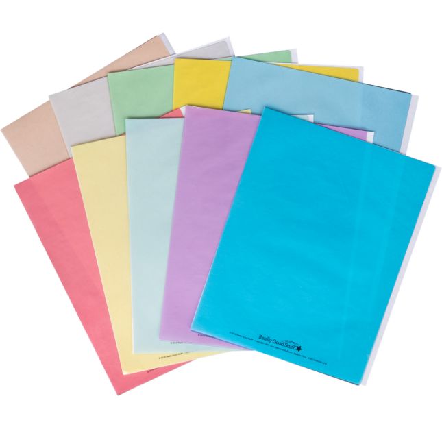 Colored Overlays - Set Of 10 Assorted Colors