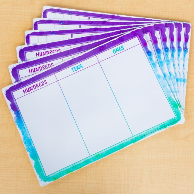 Really Good Stuff® Ten-Frames And Place Value Dry-Erase