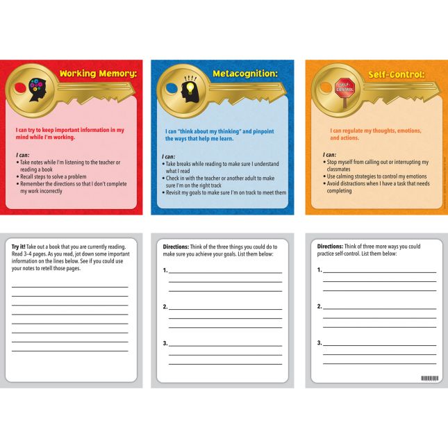 Executive Functioning Skills Mini Posters - 9 mini posters