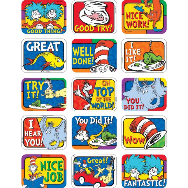 Dr. Seuss™ Success Stickers - 120 stickers