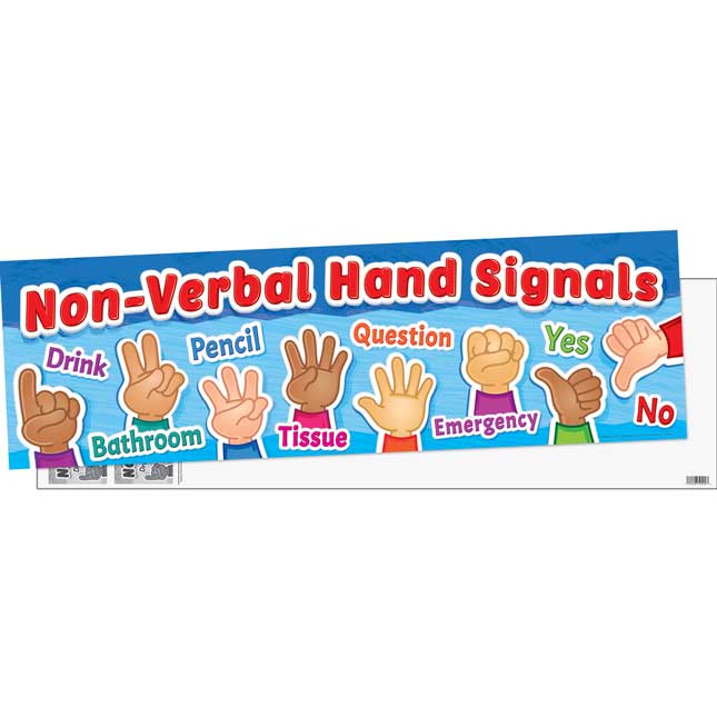 Non Verbal Hand Signals Banner - 1 banner