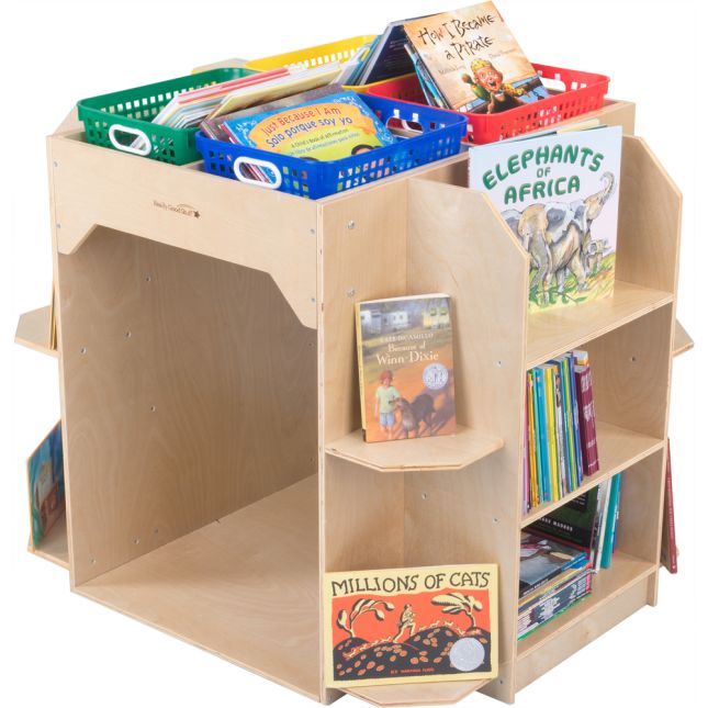 Library Island With Reading Cove And Baskets - 4 Colors