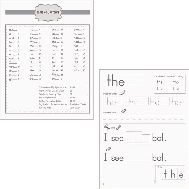 My Sight Word Journals Kit - 24 journals