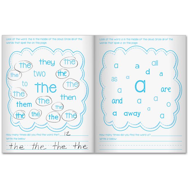 Count And Write Sight Words Journals - 12 journals