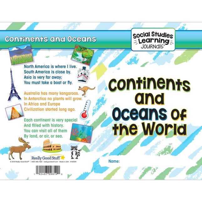 Social Studies Learning Journals  Continents And Oceans Of The World - 24 journals_2