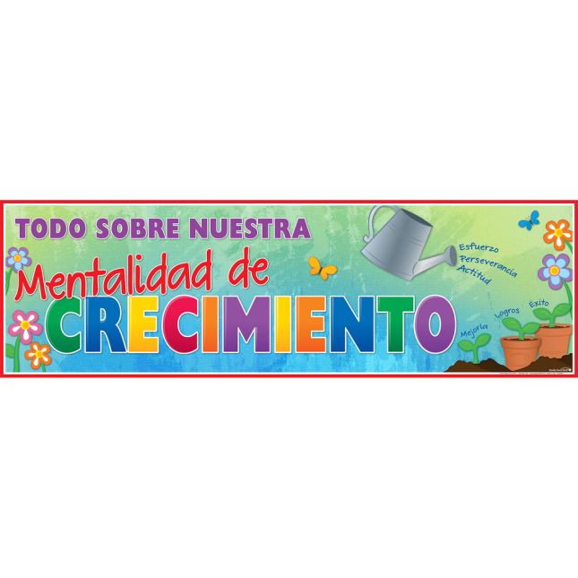 Ready-To-Decorate® Spanish Growth Mindset 3-D Bulletin Board Set (3-D Mentalidad de crecimiento)