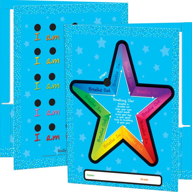 Really Good Stuff® Breathing Star 2-Pocket Folders -