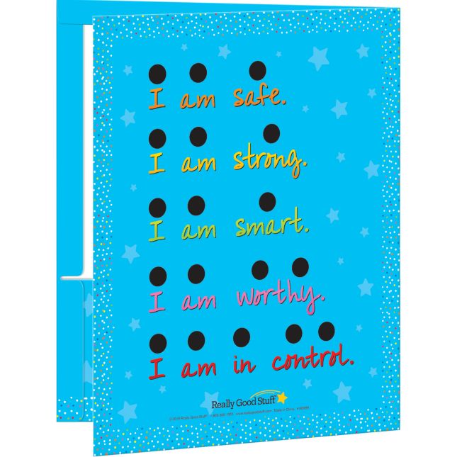 Really Good Stuff® Breathing Star 2-Pocket Folders - 12 folders