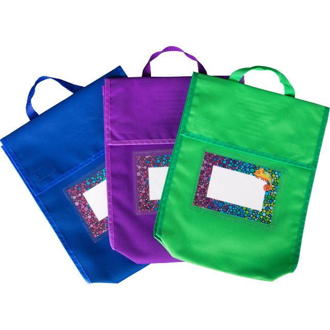 Chameleon Book Pouches And Labels - 12 pouches, 12 labels