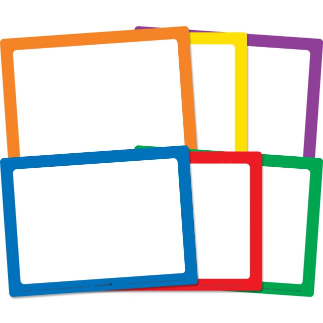 Really Good Stuff® Dry Erase Boards – Set Of 6 – 6 Colors