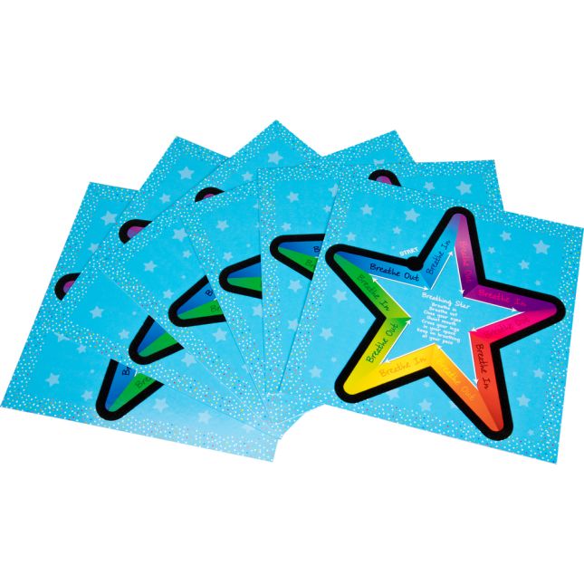 Really Good Stuff® Breathing Star Tactile Cards - 6 cards_0