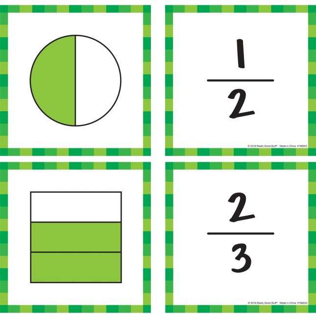 Primary Fractions Cards - 22 cards