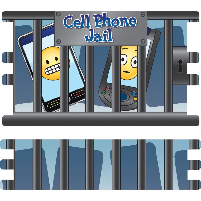 Cell Phone Jail - 1 basket, 4 panels