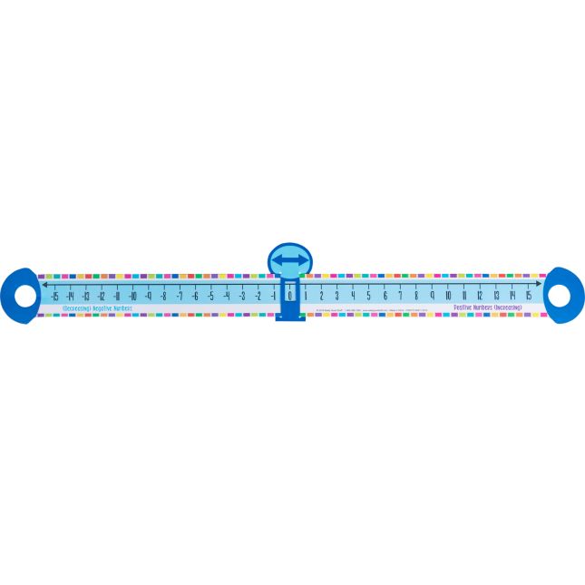 Slide And Learn™ Positive And Negative Integers Number Lines - 12 Slide And Learns