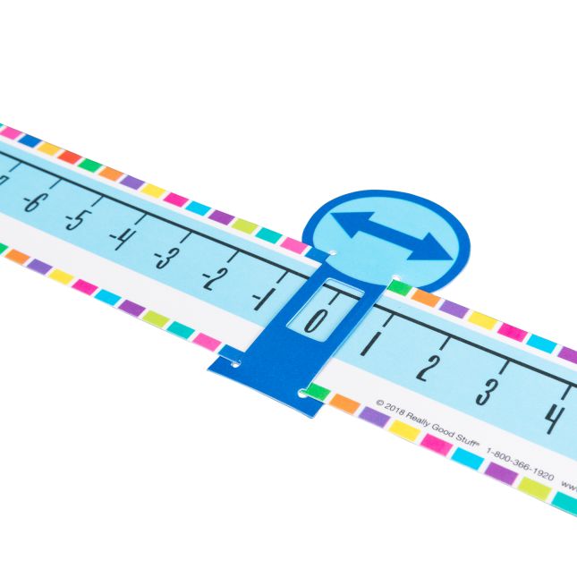 Slide And Learn™ Positive And Negative Integers Number Lines - 12 Slide And Learns