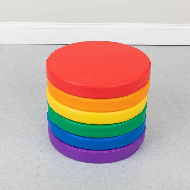 Round Cushions Set Of 6 6 Colors