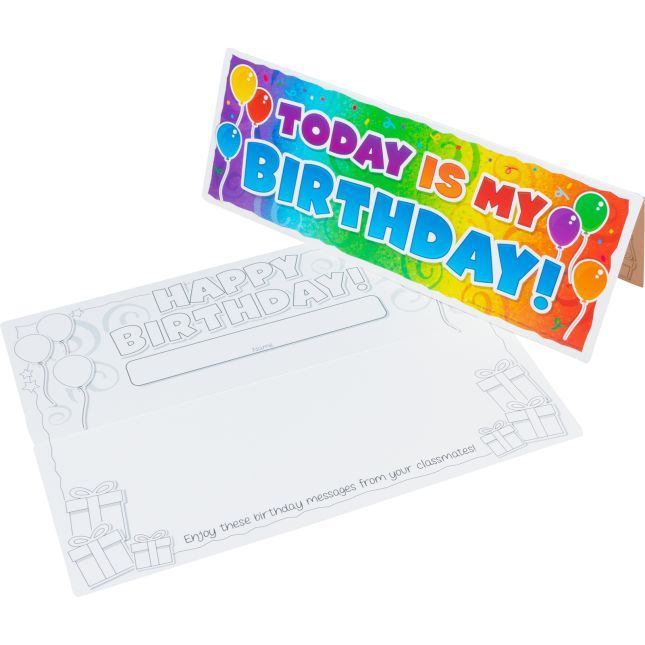 Happy Birthday! Desktop Tents - 24 desktop cards/tents