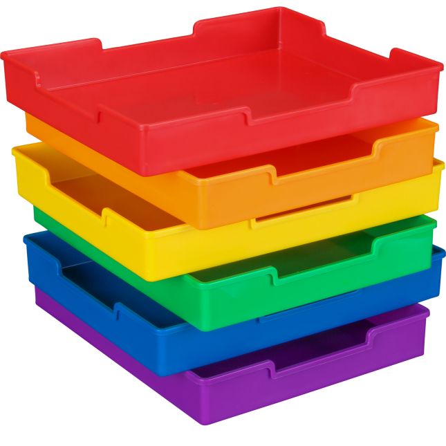 Buy Large Assorted Color Multi Purpose Plastic Trays at S&S Worldwide